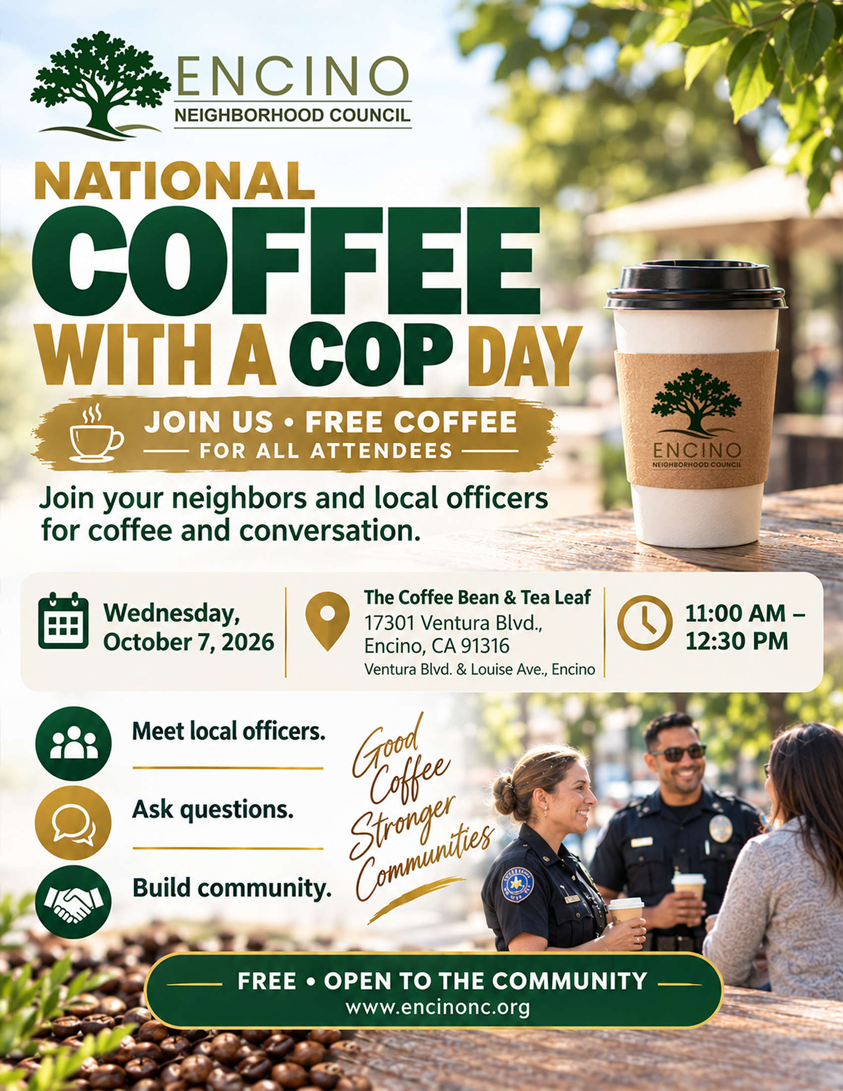 10/7/26 National Coffee With a Cop Day